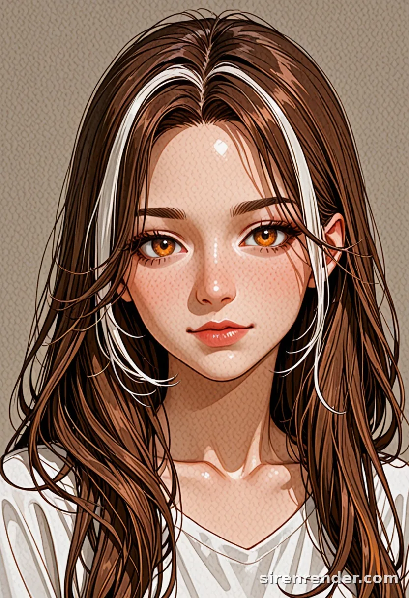 WAI-Illustrious render with the tag streaked hair, seed 1001