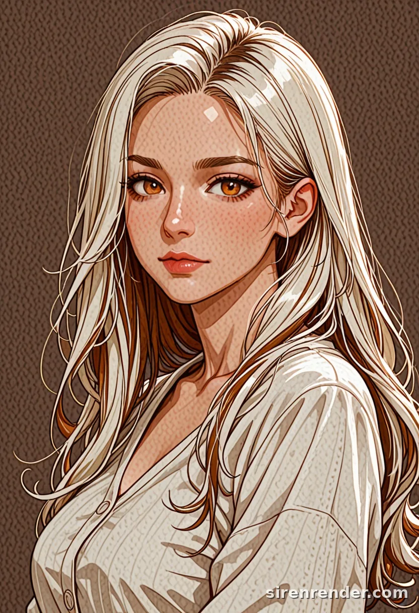 WAI-Illustrious render with the tag two-tone hair, seed 1002