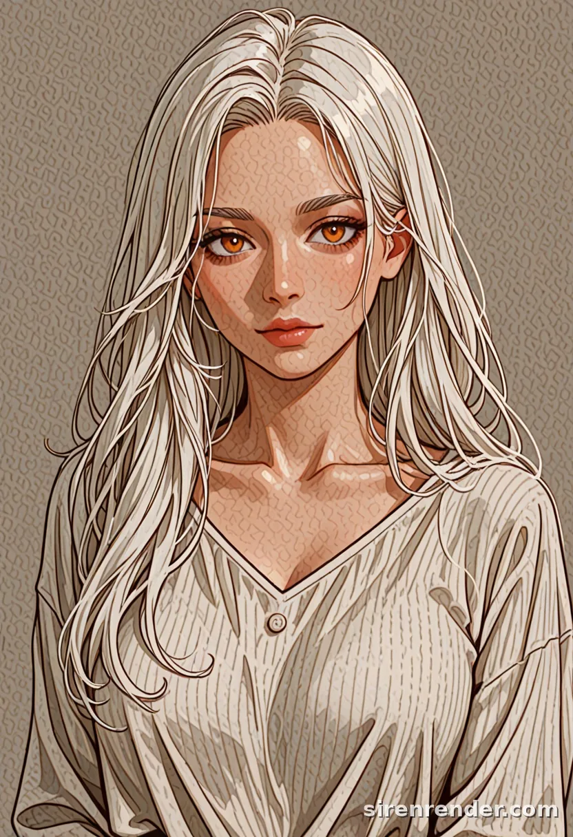 WAI-Illustrious render with the tag white hair, seed 1001