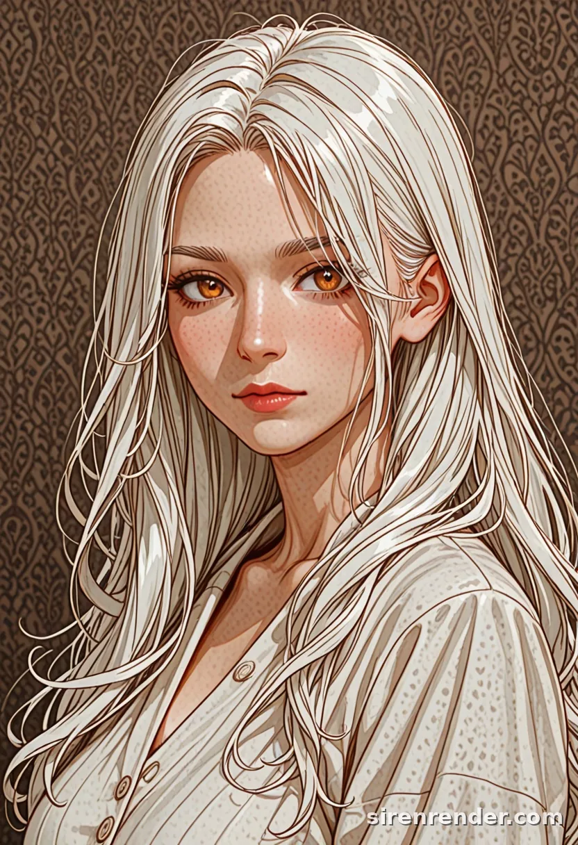 WAI-Illustrious render with the tag white hair, seed 1002