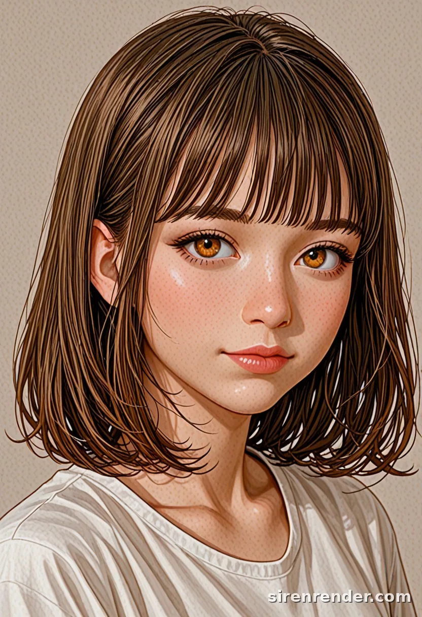 WAI-Illustrious render with the tag blunt bangs, seed 1001
