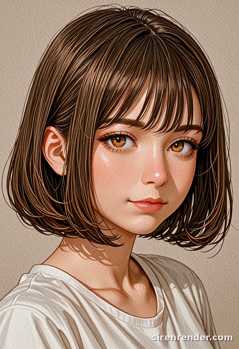 WAI-Illustrious render with the tag bob cut, seed 1001