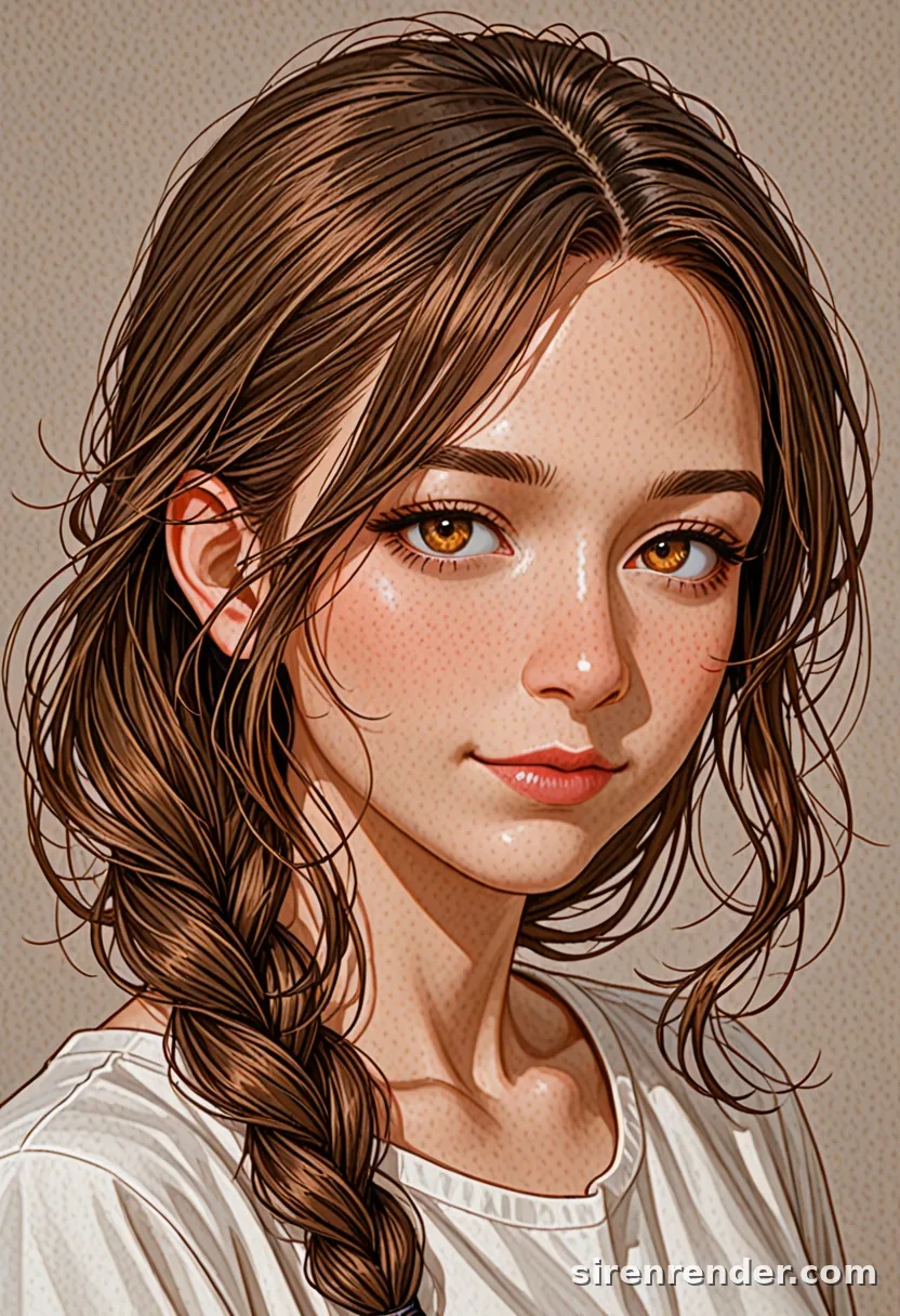 WAI-Illustrious render with the tag braid, seed 1001