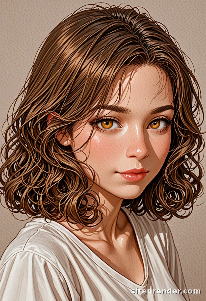 WAI-Illustrious render with the tag curly hair, seed 1001