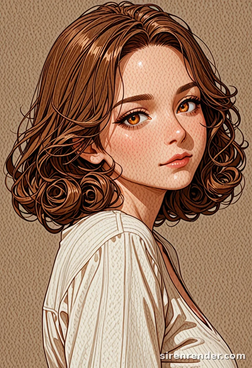 WAI-Illustrious render with the tag curly hair, seed 1002