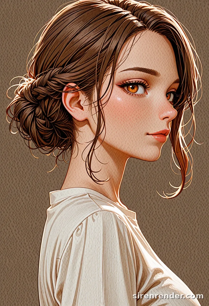 WAI-Illustrious render with the tag french braid, seed 1002