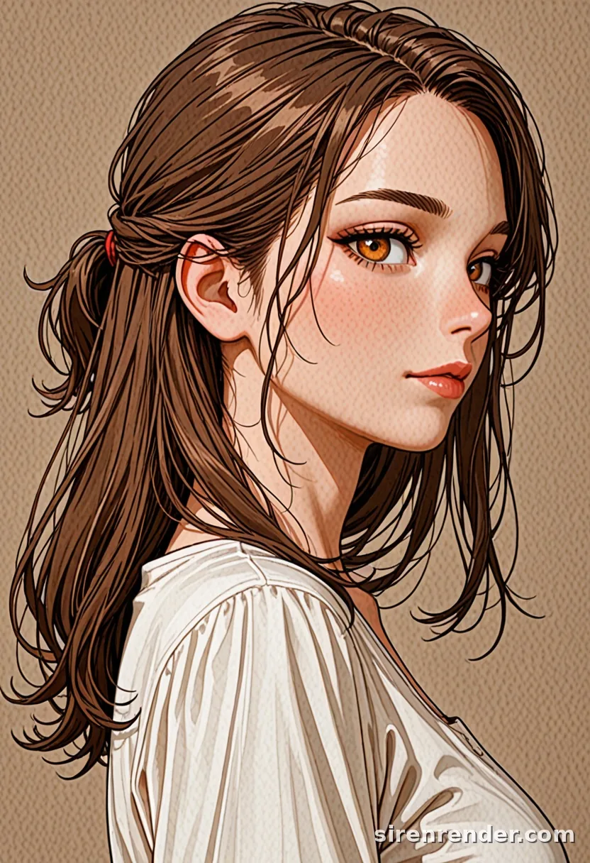 WAI-Illustrious render with the tag half updo, seed 1002