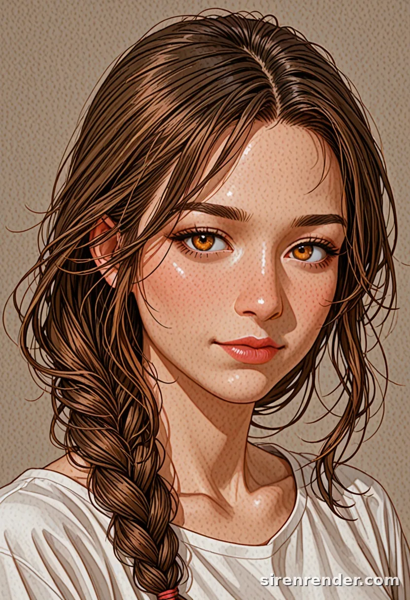 WAI-Illustrious render with the tag single braid, seed 1001