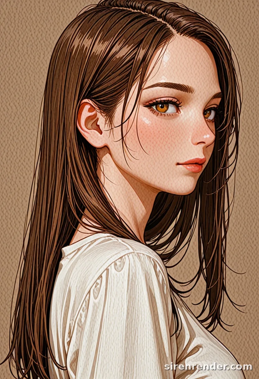 WAI-Illustrious render with the tag straight hair, seed 1002