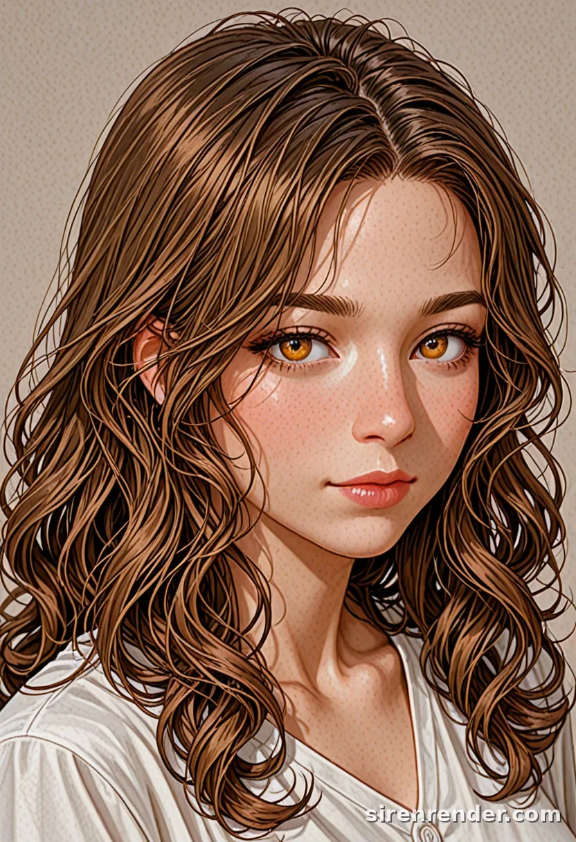 WAI-Illustrious render with the tag wavy hair, seed 1001
