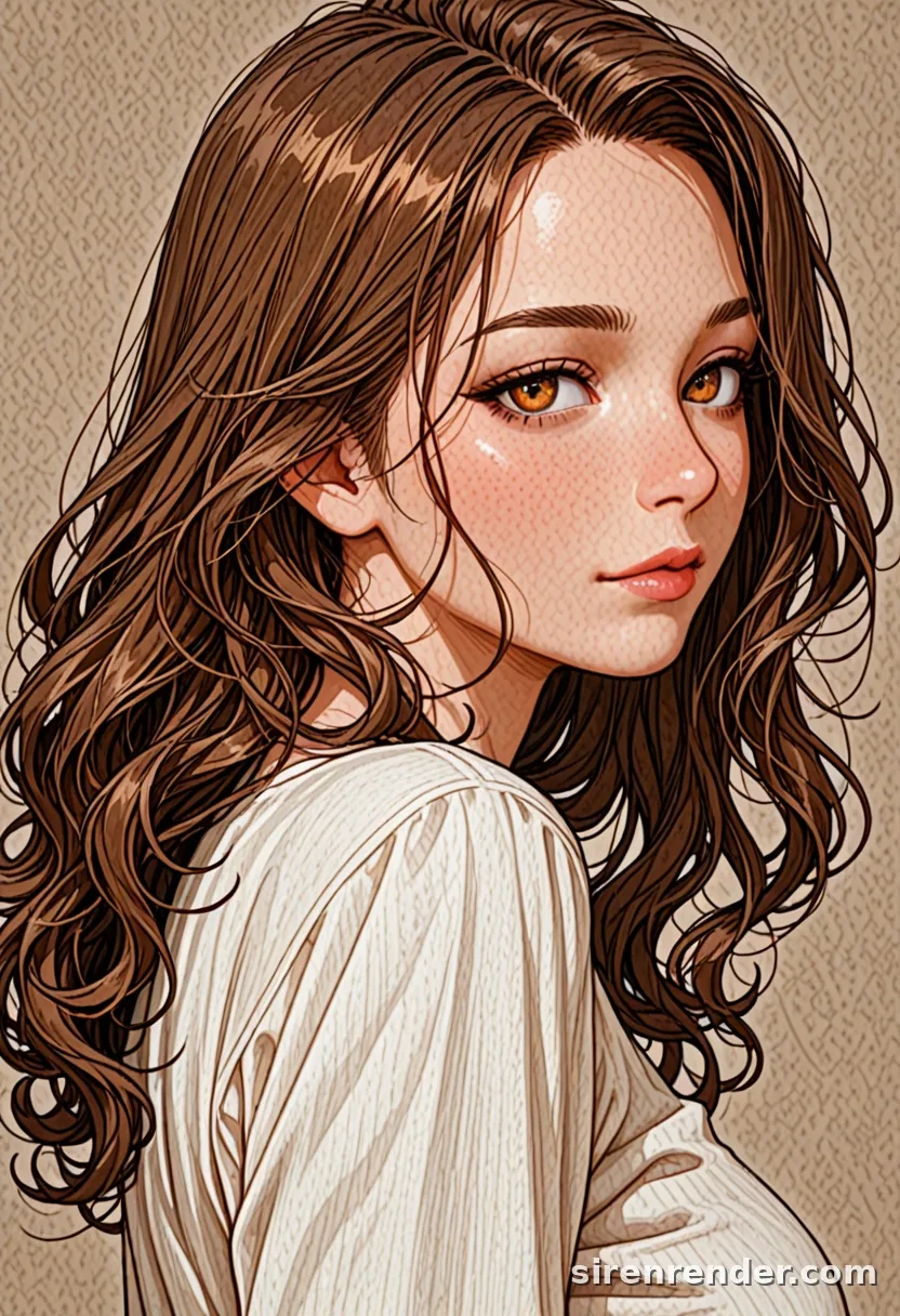WAI-Illustrious render with the tag wavy hair, seed 1002