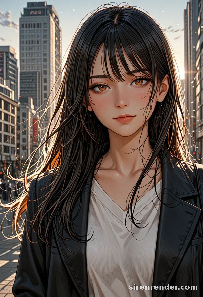 WAI-Illustrious render with the tag lens flare, seed 1001