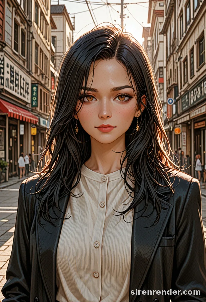 WAI-Illustrious render with the tag lens flare, seed 1002