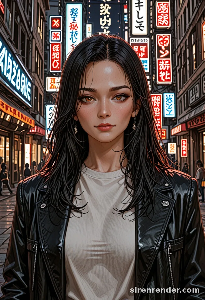 WAI-Illustrious render with the tag neon lights, seed 1002
