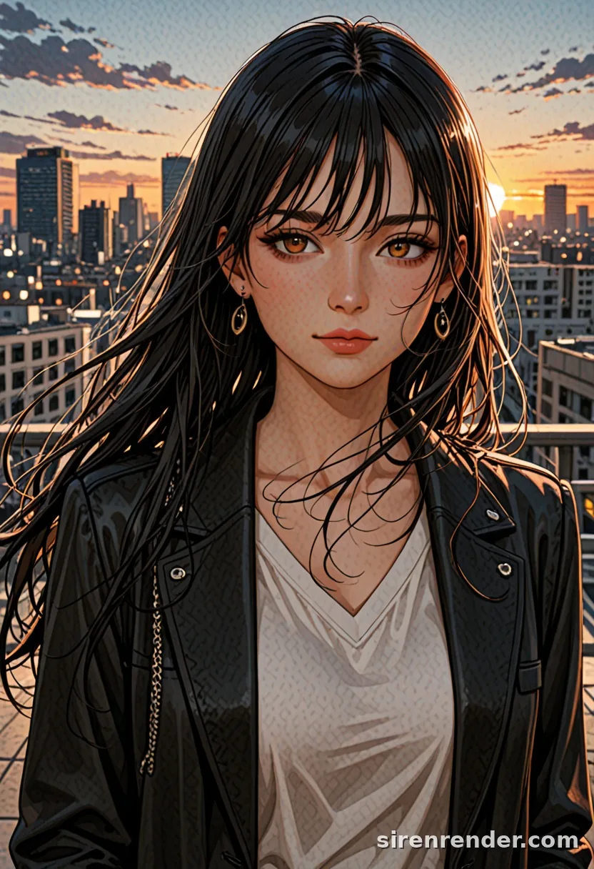 WAI-Illustrious render with the tag sunset, seed 1001