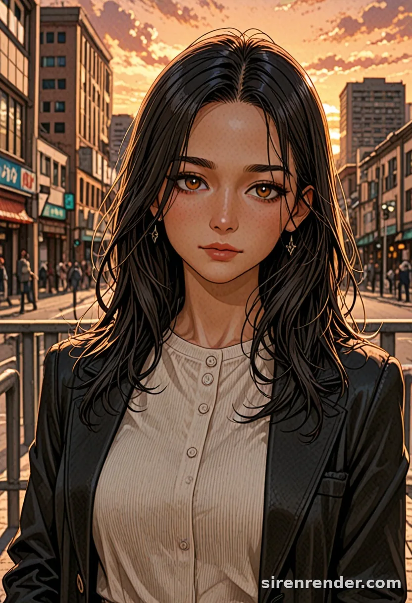 WAI-Illustrious render with the tag sunset, seed 1002