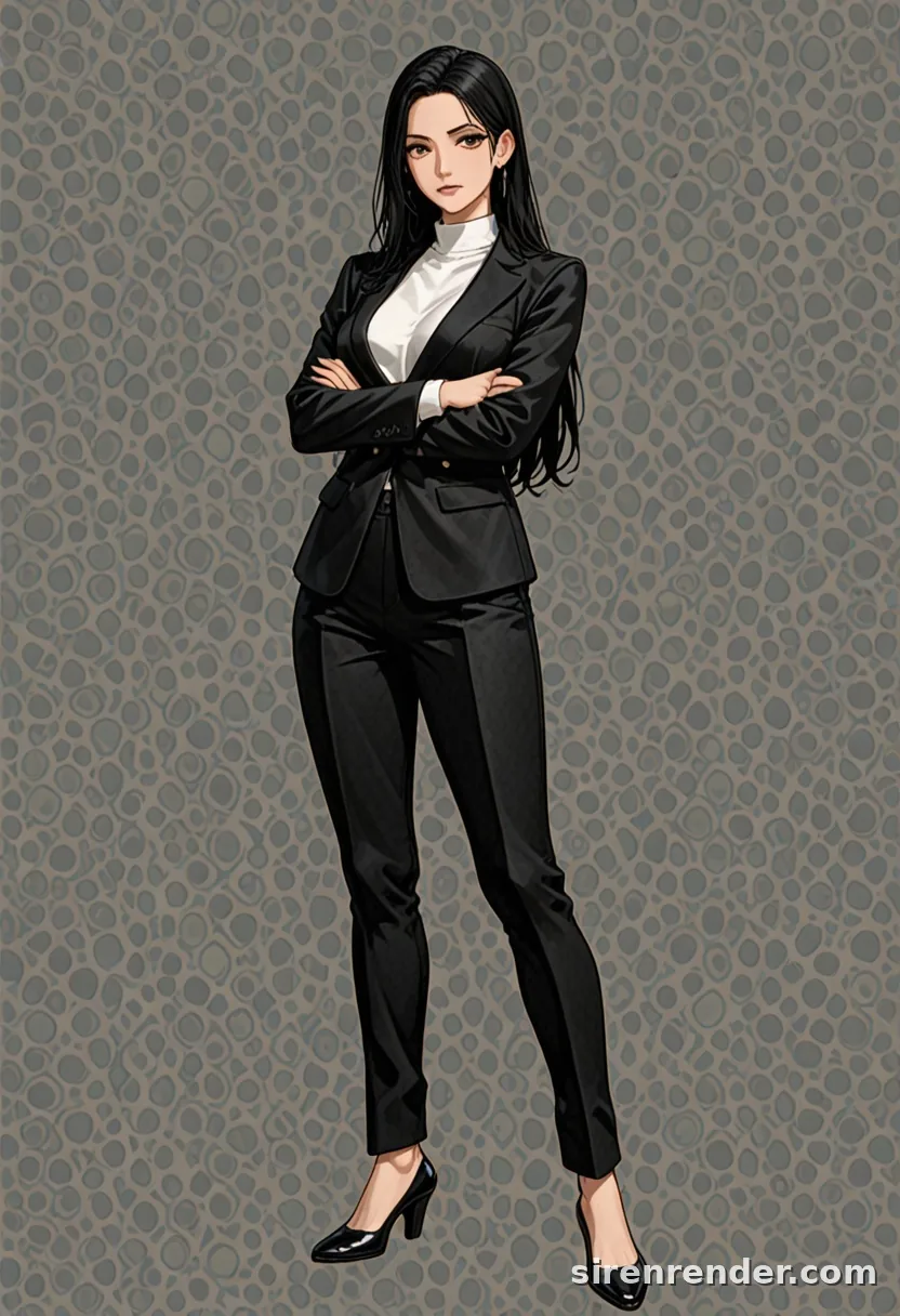 WAI-Illustrious render with the tag crossed arms, seed 1001
