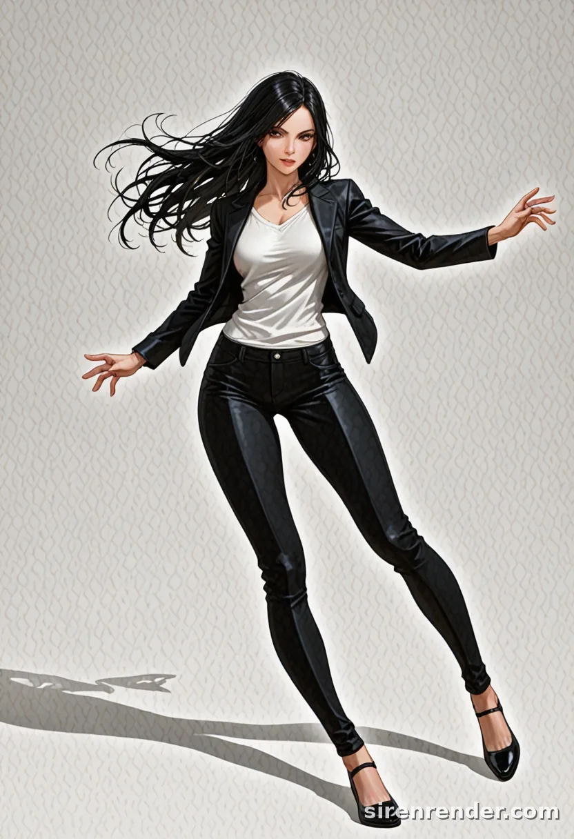 WAI-Illustrious render with the tag dynamic pose, seed 1002
