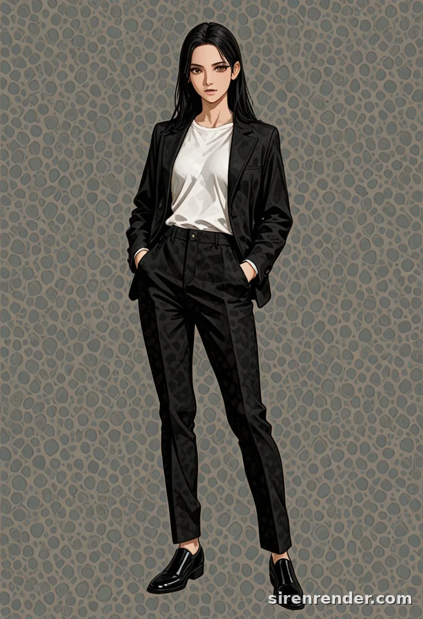 WAI-Illustrious render with the tag hands in pockets, seed 1001