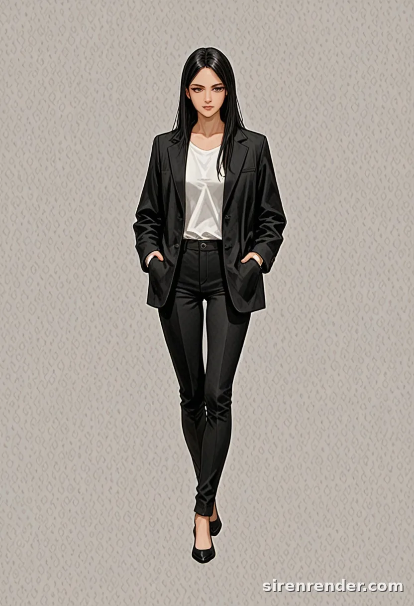 WAI-Illustrious render with the tag hands in pockets, seed 1002