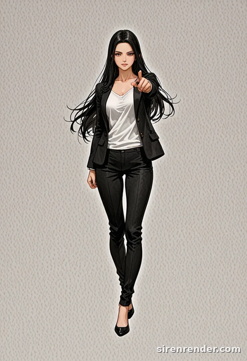 WAI-Illustrious render with the tag pointing at viewer, seed 1002