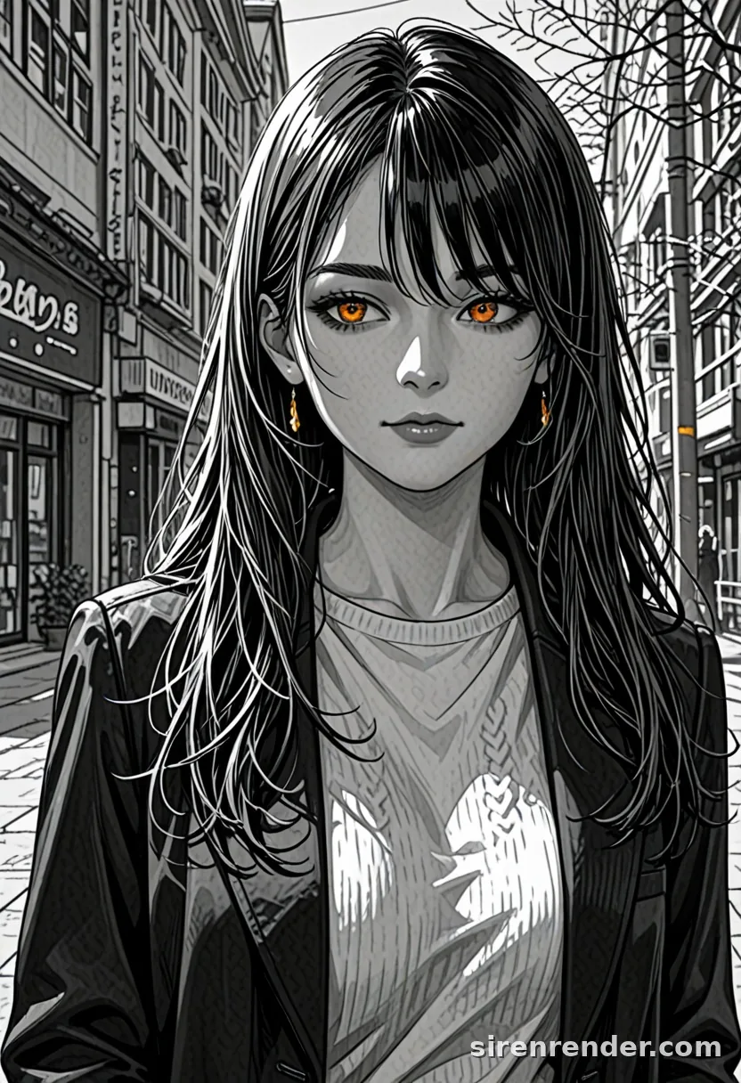 WAI-Illustrious render with the tag greyscale, seed 1001