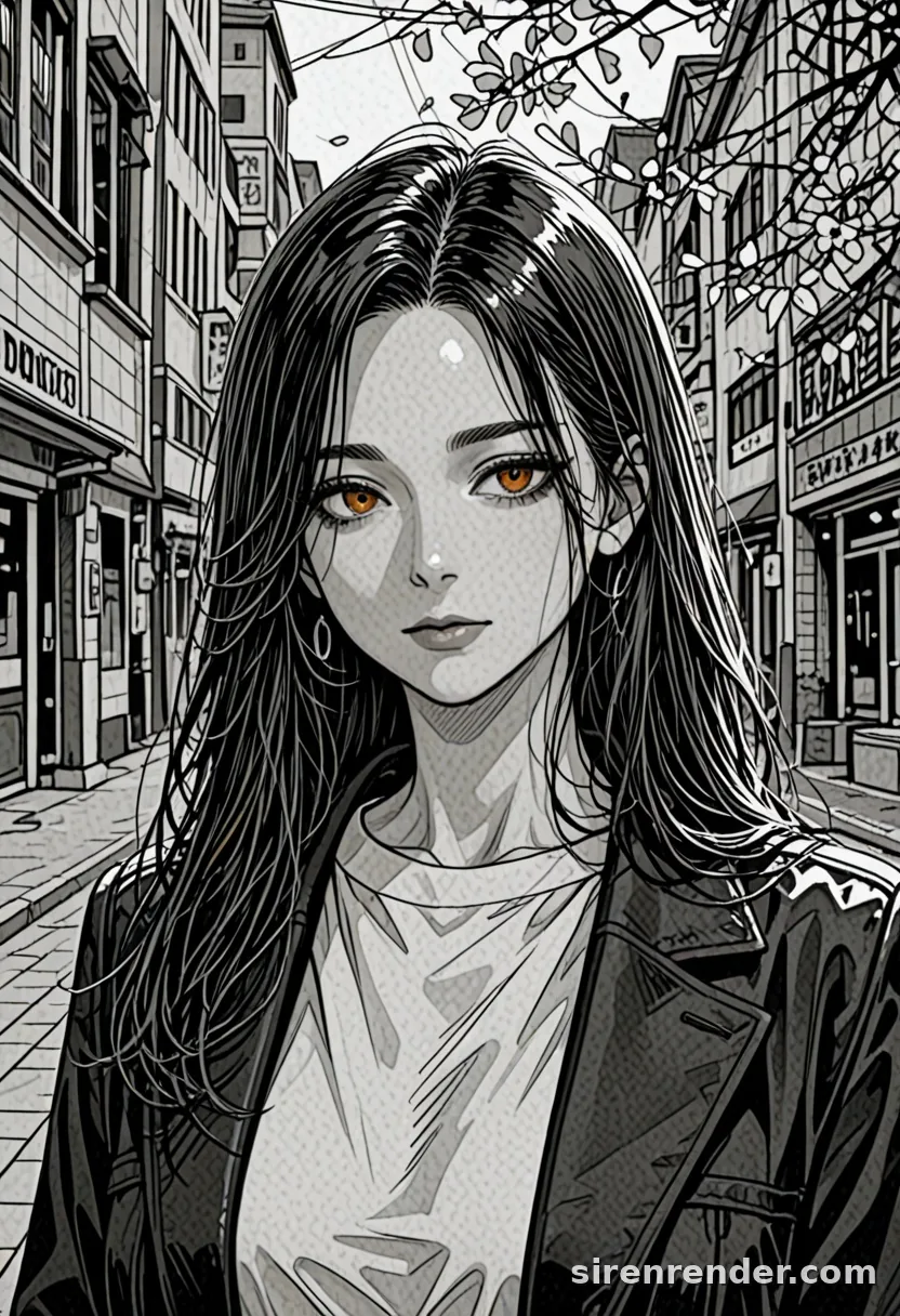 WAI-Illustrious render with the tag greyscale, seed 1002